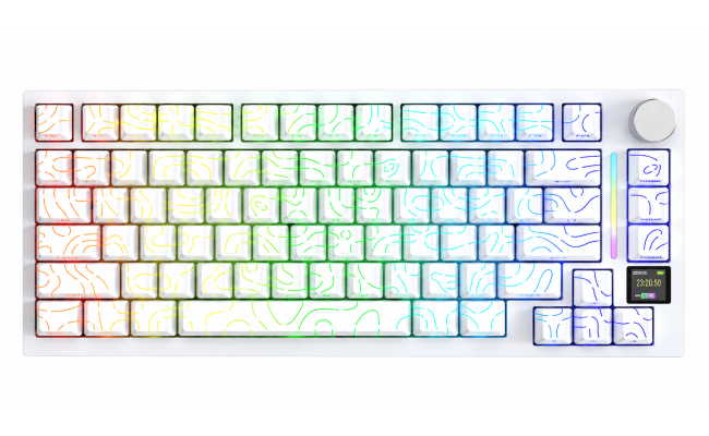 ATTACK SHARK X820 ULTRA Tri-Mode Mechanical Keyboard White Contours – Gift Switch ATTACK SHARK X820 ULTRA Tri-Mode Mechanical Keyboard White Contours – Gift Switch